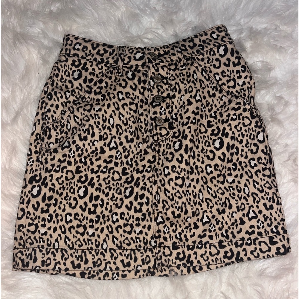 Hollister Animal Print Mini Skirt - size 0